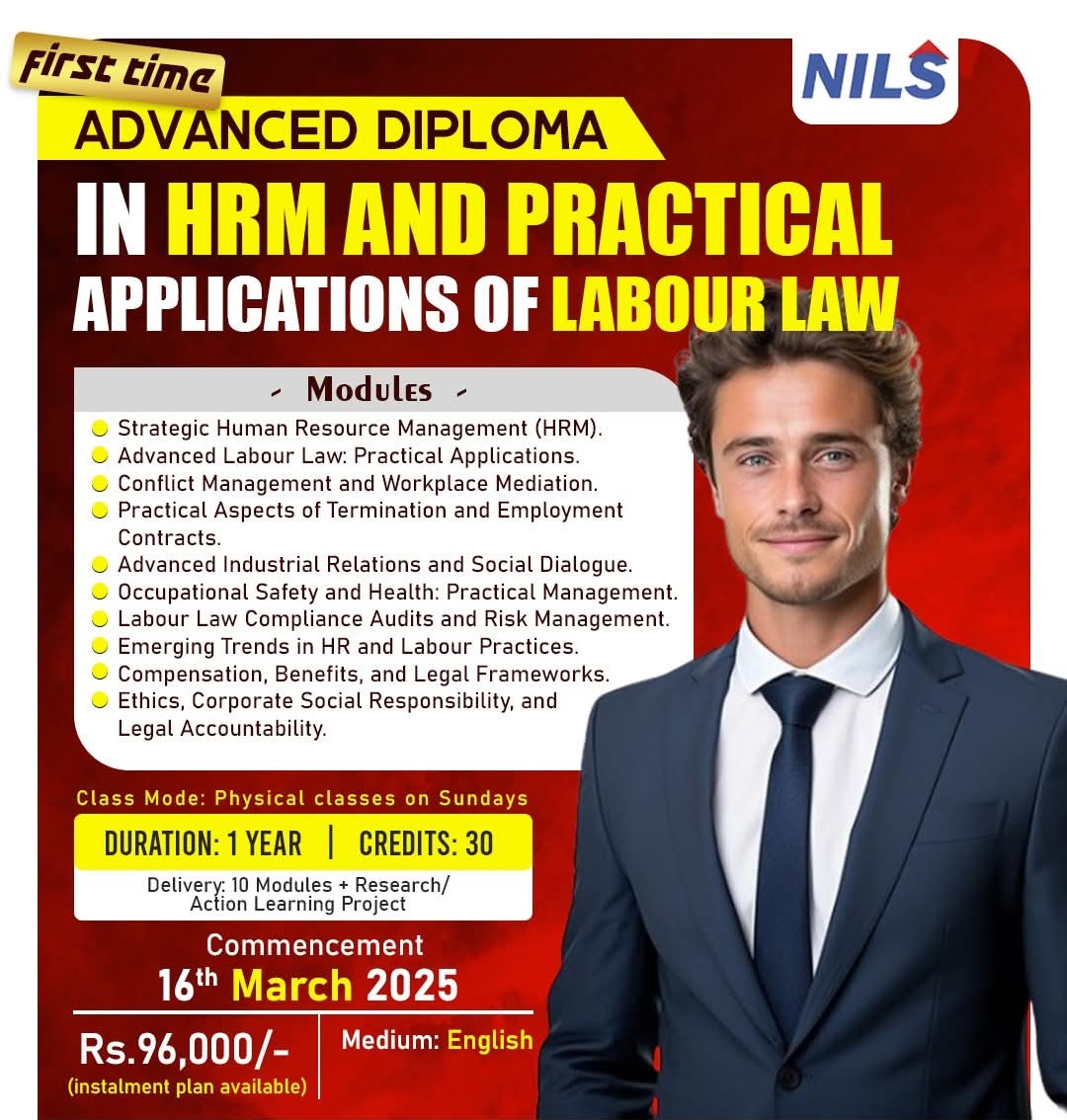 Advanced Diploma in Human Resource Management and Labour Law